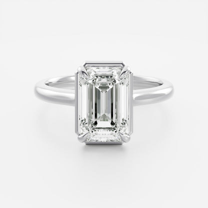 Oval Three Stone Lab Grown Diamond Engagement Ring