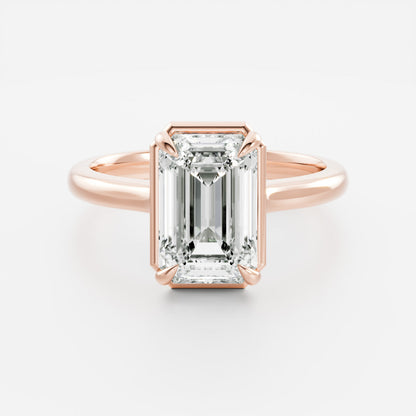 Oval Three Stone Lab Grown Diamond Engagement Ring