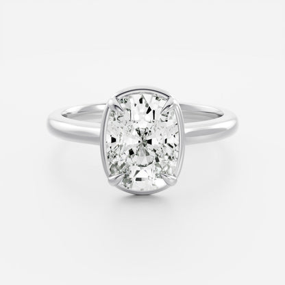Oval Three Stone Lab Grown Diamond Engagement Ring