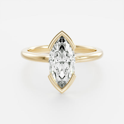 Oval Three Stone Lab Grown Diamond Engagement Ring