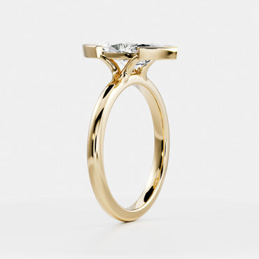 Oval Three Stone Lab Grown Diamond Engagement Ring