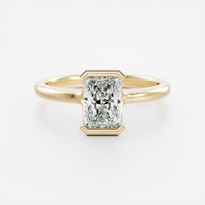 Oval Three Stone Lab Grown Diamond Engagement Ring