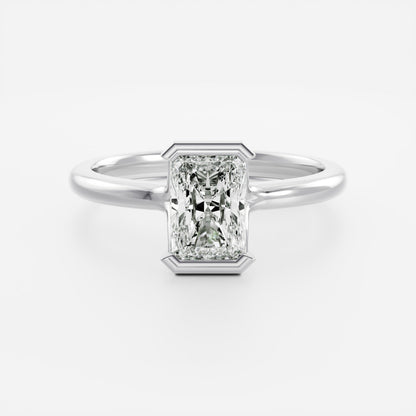 Oval Three Stone Lab Grown Diamond Engagement Ring