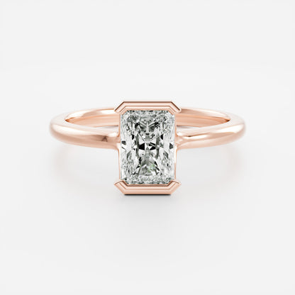 Oval Three Stone Lab Grown Diamond Engagement Ring