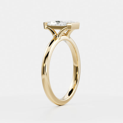 Oval Three Stone Lab Grown Diamond Engagement Ring