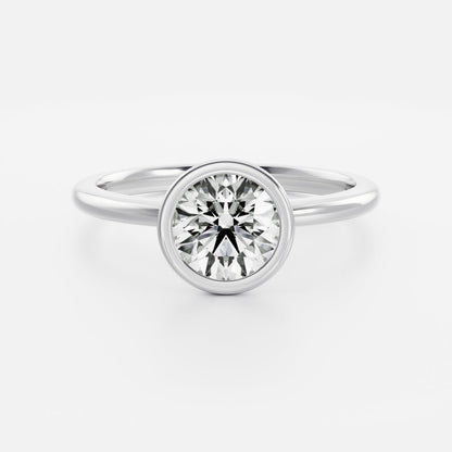 Oval Three Stone Lab Grown Diamond Engagement Ring