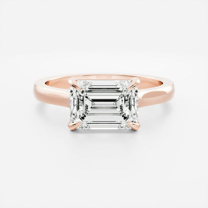 Oval Three Stone Lab Grown Diamond Engagement Ring