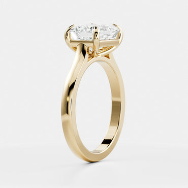 Oval Three Stone Lab Grown Diamond Engagement Ring