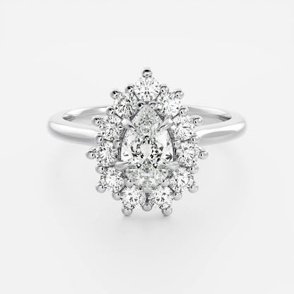 Oval Three Stone Lab Grown Diamond Engagement Ring