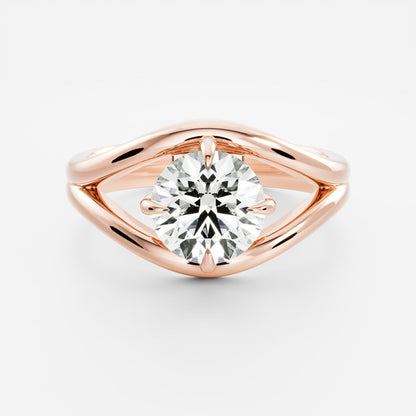 Oval Three Stone Lab Grown Diamond Engagement Ring