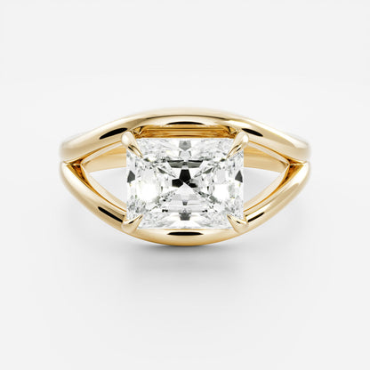 Oval Three Stone Lab Grown Diamond Engagement Ring