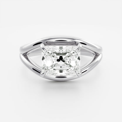 Oval Three Stone Lab Grown Diamond Engagement Ring