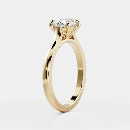 Oval Three Stone Lab Grown Diamond Engagement Ring
