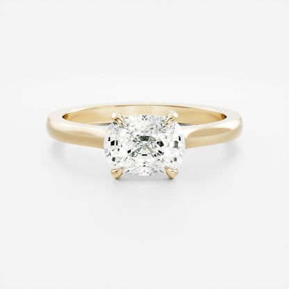 Oval Three Stone Lab Grown Diamond Engagement Ring