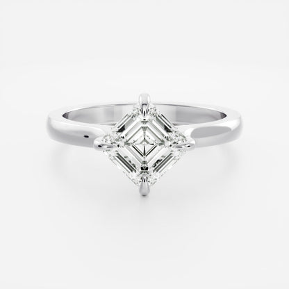Oval Three Stone Lab Grown Diamond Engagement Ring