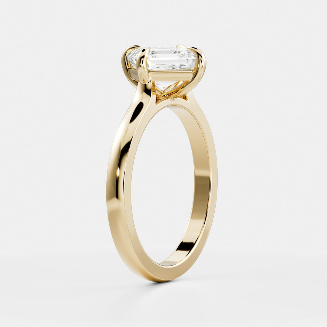 Oval Three Stone Lab Grown Diamond Engagement Ring