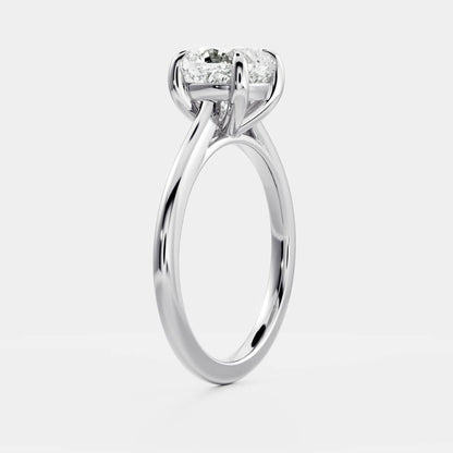Oval Three Stone Lab Grown Diamond Engagement Ring