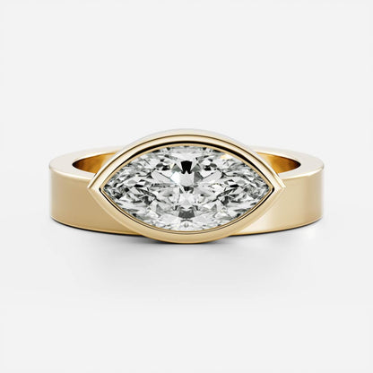 Oval Three Stone Lab Grown Diamond Engagement Ring