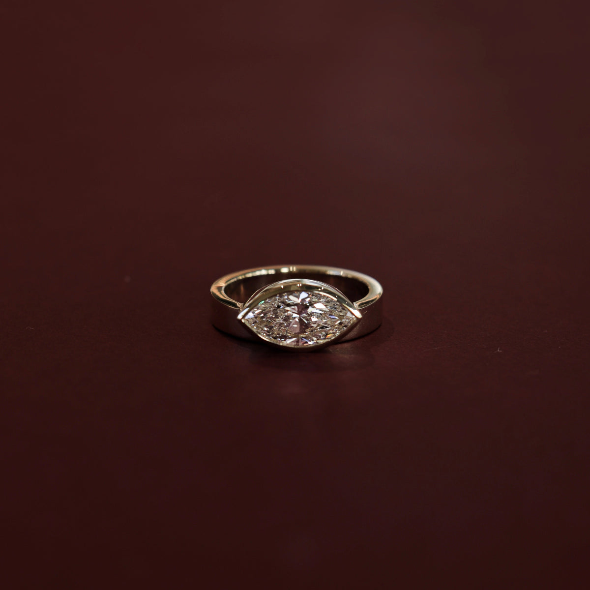 Oval Three Stone Lab Grown Diamond Engagement Ring