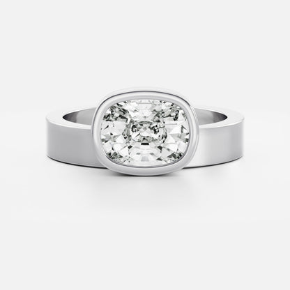 Oval Three Stone Lab Grown Diamond Engagement Ring