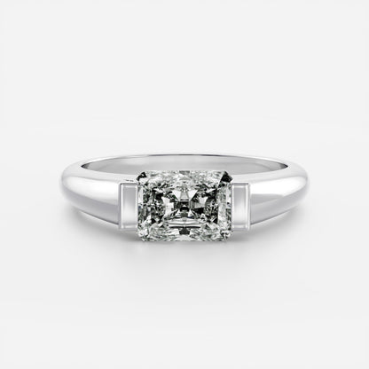 Oval Three Stone Lab Grown Diamond Engagement Ring