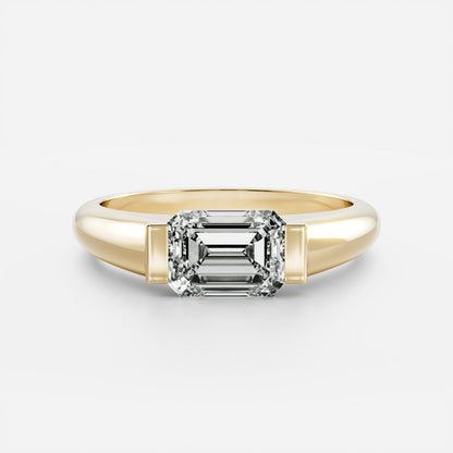 Oval Three Stone Lab Grown Diamond Engagement Ring