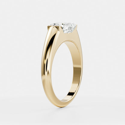 Oval Three Stone Lab Grown Diamond Engagement Ring