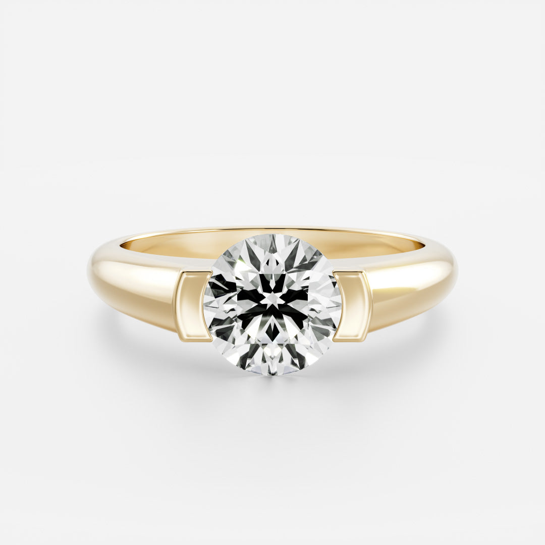 Oval Three Stone Lab Grown Diamond Engagement Ring