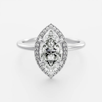 Oval Three Stone Lab Grown Diamond Engagement Ring