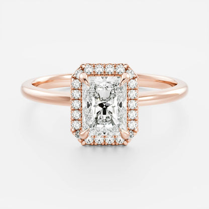 Oval Three Stone Lab Grown Diamond Engagement Ring