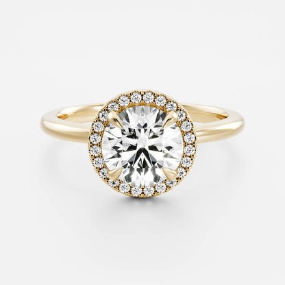 Oval Three Stone Lab Grown Diamond Engagement Ring