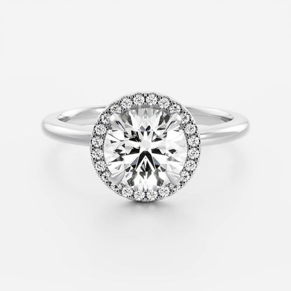 Oval Three Stone Lab Grown Diamond Engagement Ring