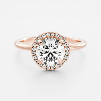 Oval Three Stone Lab Grown Diamond Engagement Ring