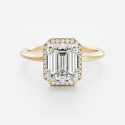 Oval Three Stone Lab Grown Diamond Engagement Ring