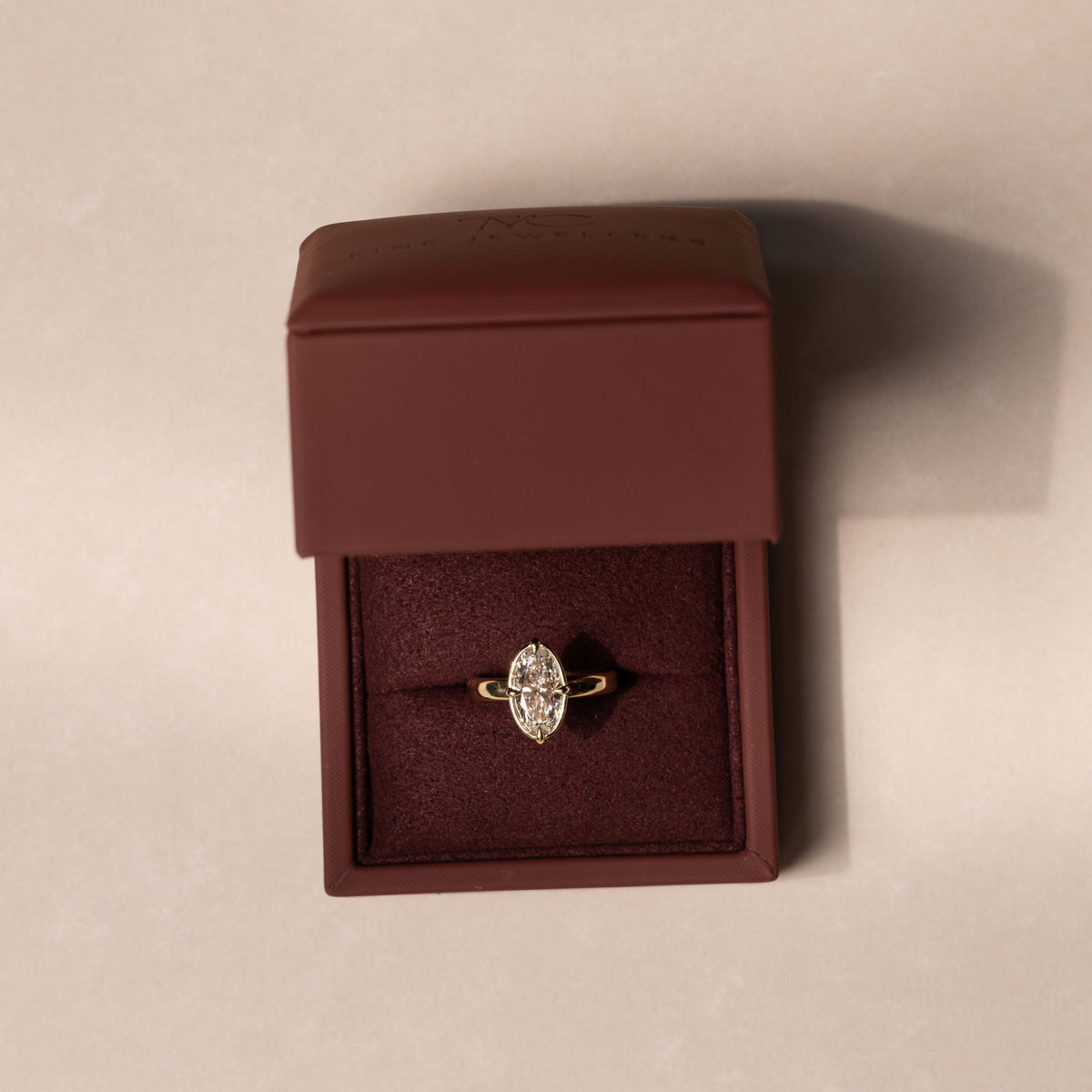 Oval Three Stone Lab Grown Diamond Engagement Ring