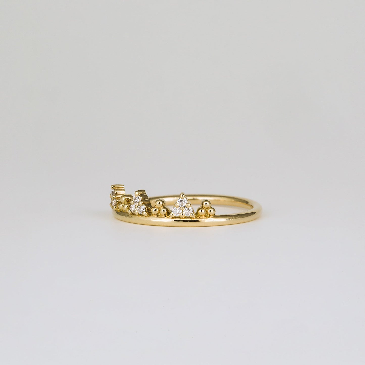 0.29 TCW Round Stones Lab Grown Diamond Wedding Band