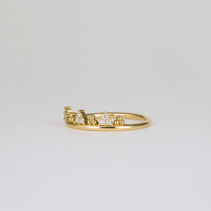 0.29 TCW Round Stones Lab Grown Diamond Wedding Band