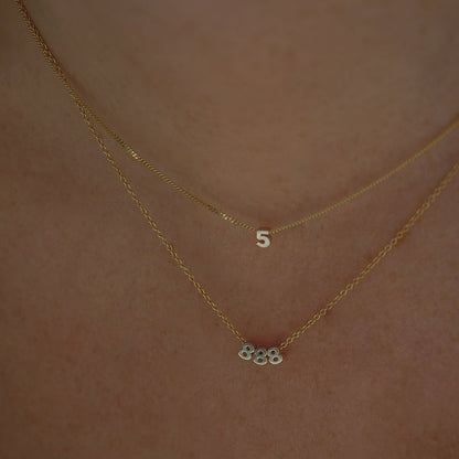 Number Chained Necklace