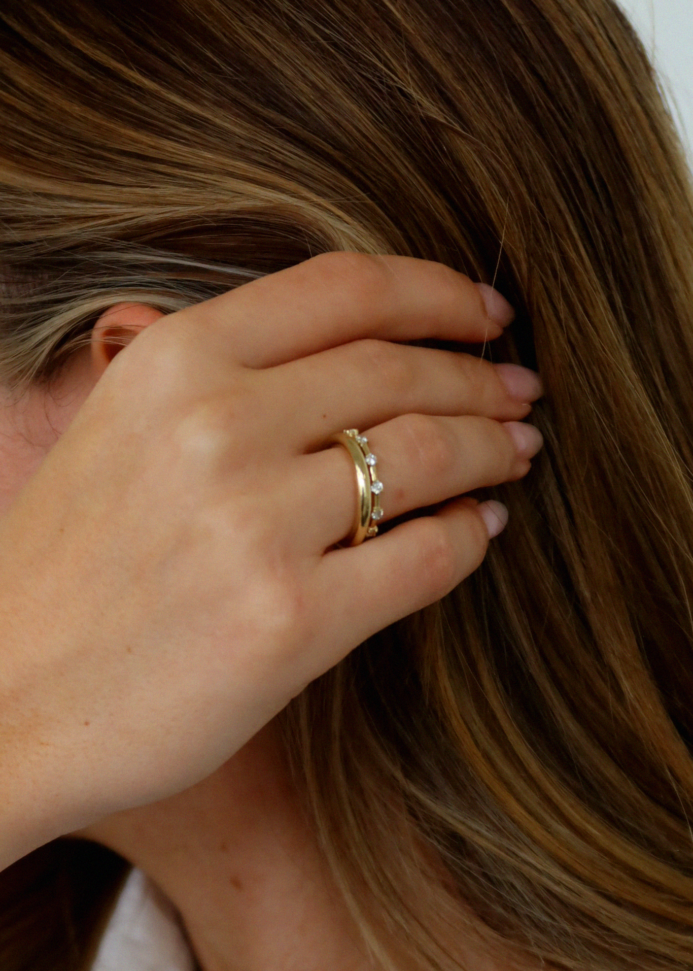 0.25 TCW Round Shaped Half Eternity Lab Grown Diamond Wedding Band