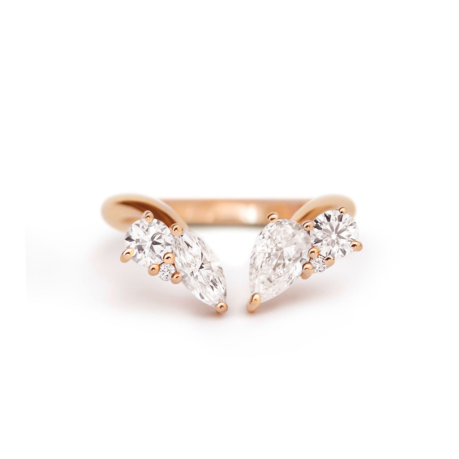 0.25 TCW Round Shaped Half Eternity Lab Grown Diamond Wedding Band