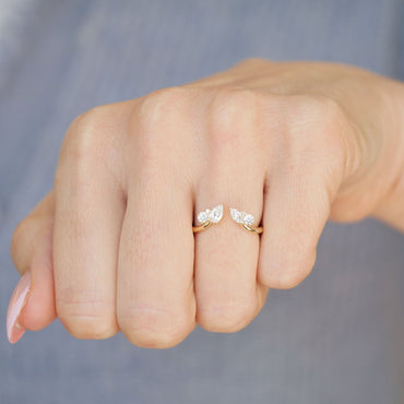 0.25 TCW Round Shaped Half Eternity Lab Grown Diamond Wedding Band