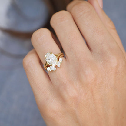 0.25 TCW Round Shaped Half Eternity Lab Grown Diamond Wedding Band