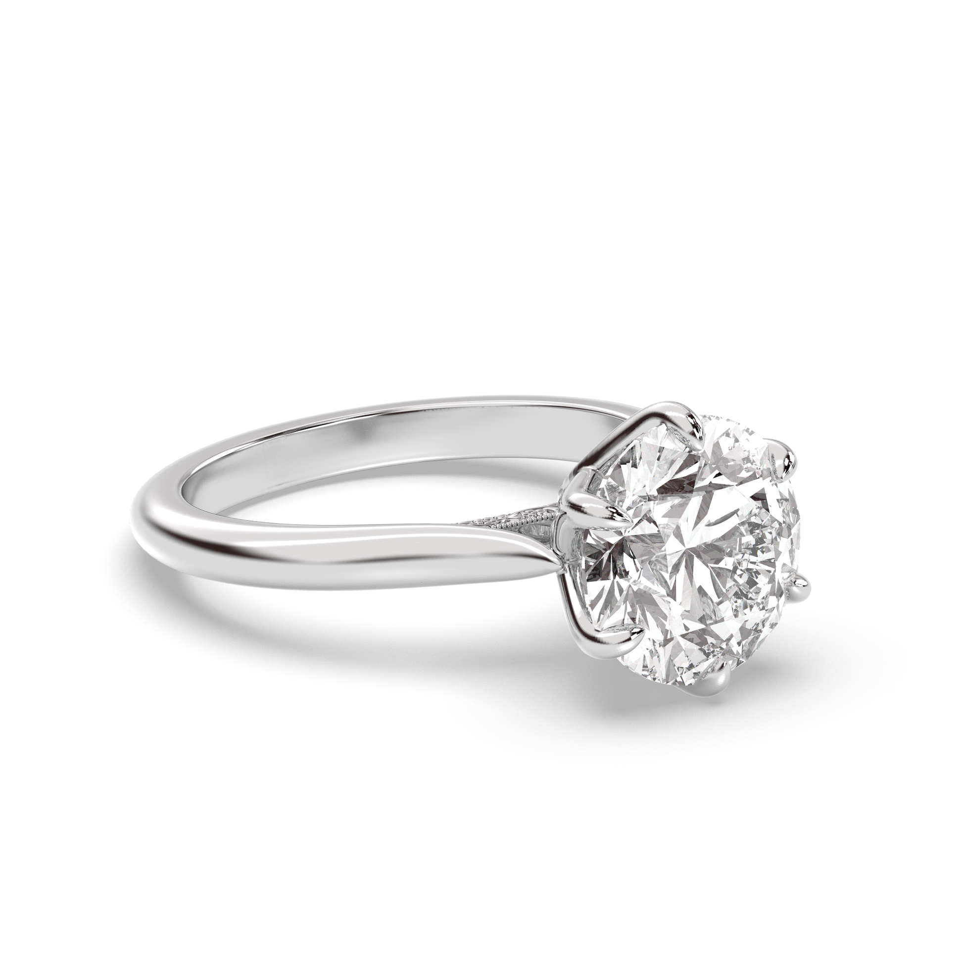 Marquise Shaped Three Stone Lab Grown Diamond Engagement Ring