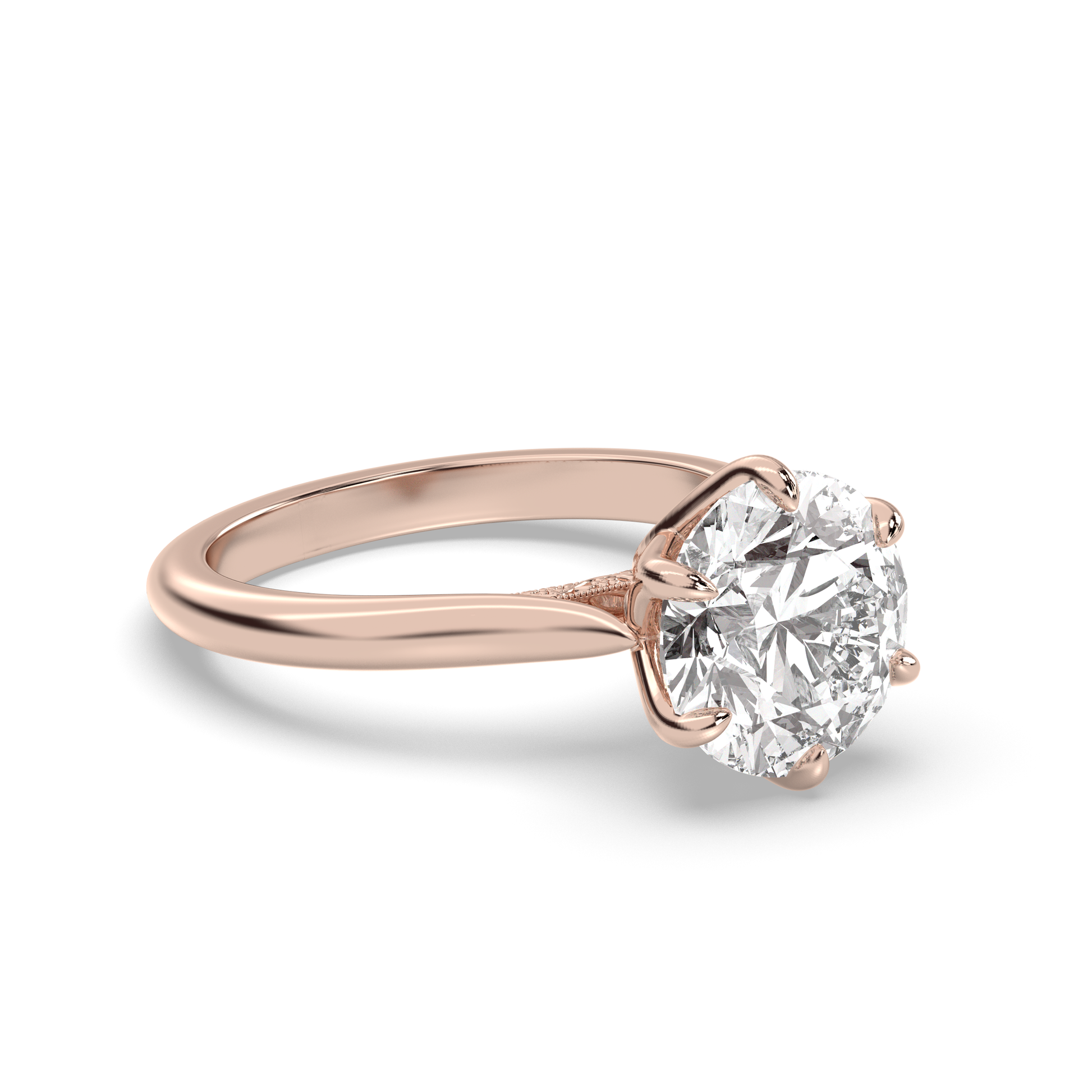 Marquise Shaped Three Stone Lab Grown Diamond Engagement Ring