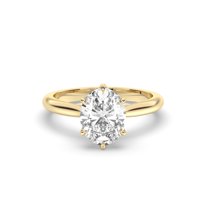 Marquise Shaped Three Stone Lab Grown Diamond Engagement Ring