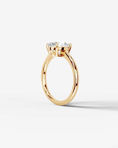 Oval Solitaire Lab Grown Diamond Engagement Ring