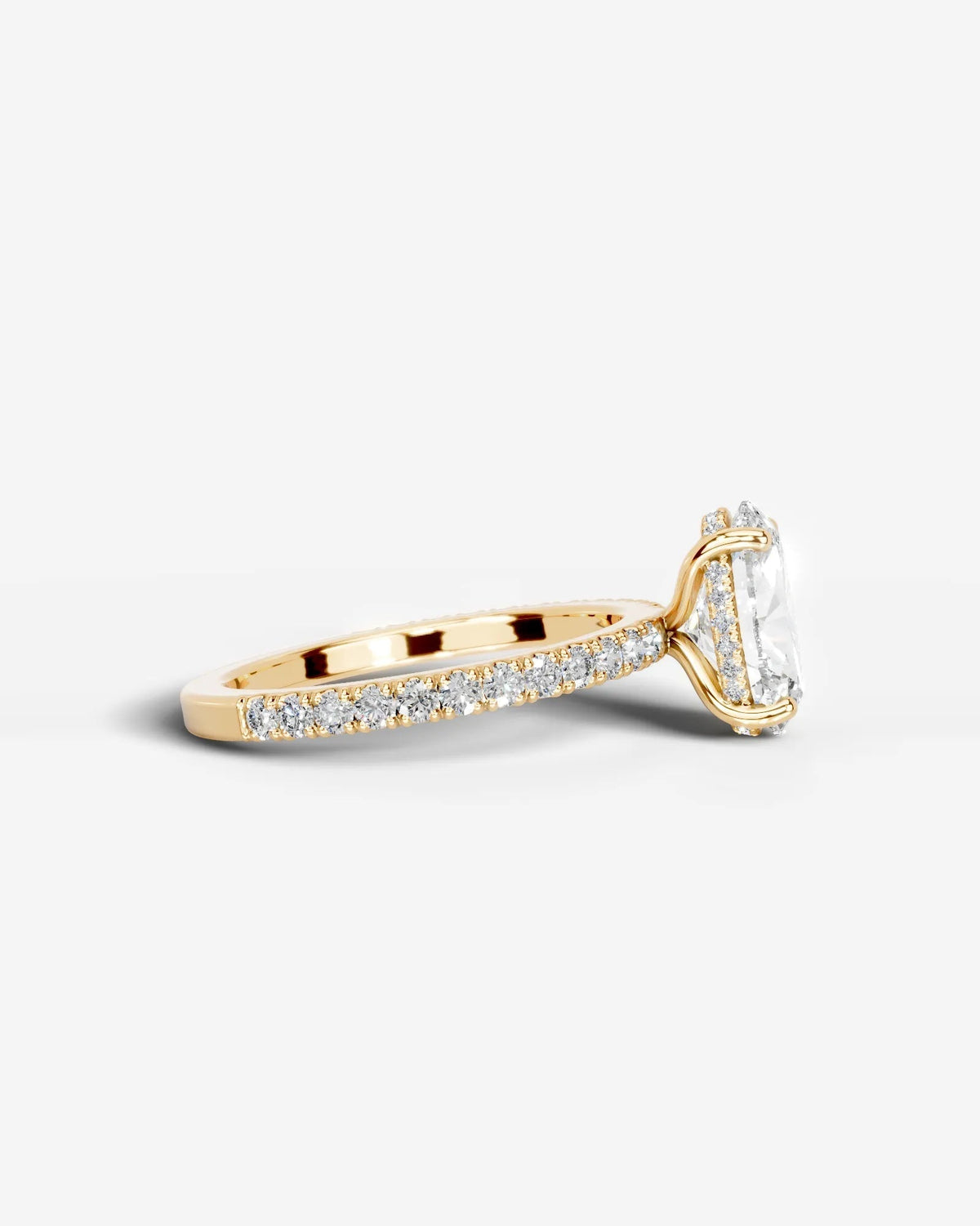 Marquise Solitaire With Tulip Prongs Lab Grown Diamond Engagement Ring