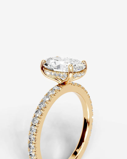 Marquise Solitaire With Tulip Prongs Lab Grown Diamond Engagement Ring