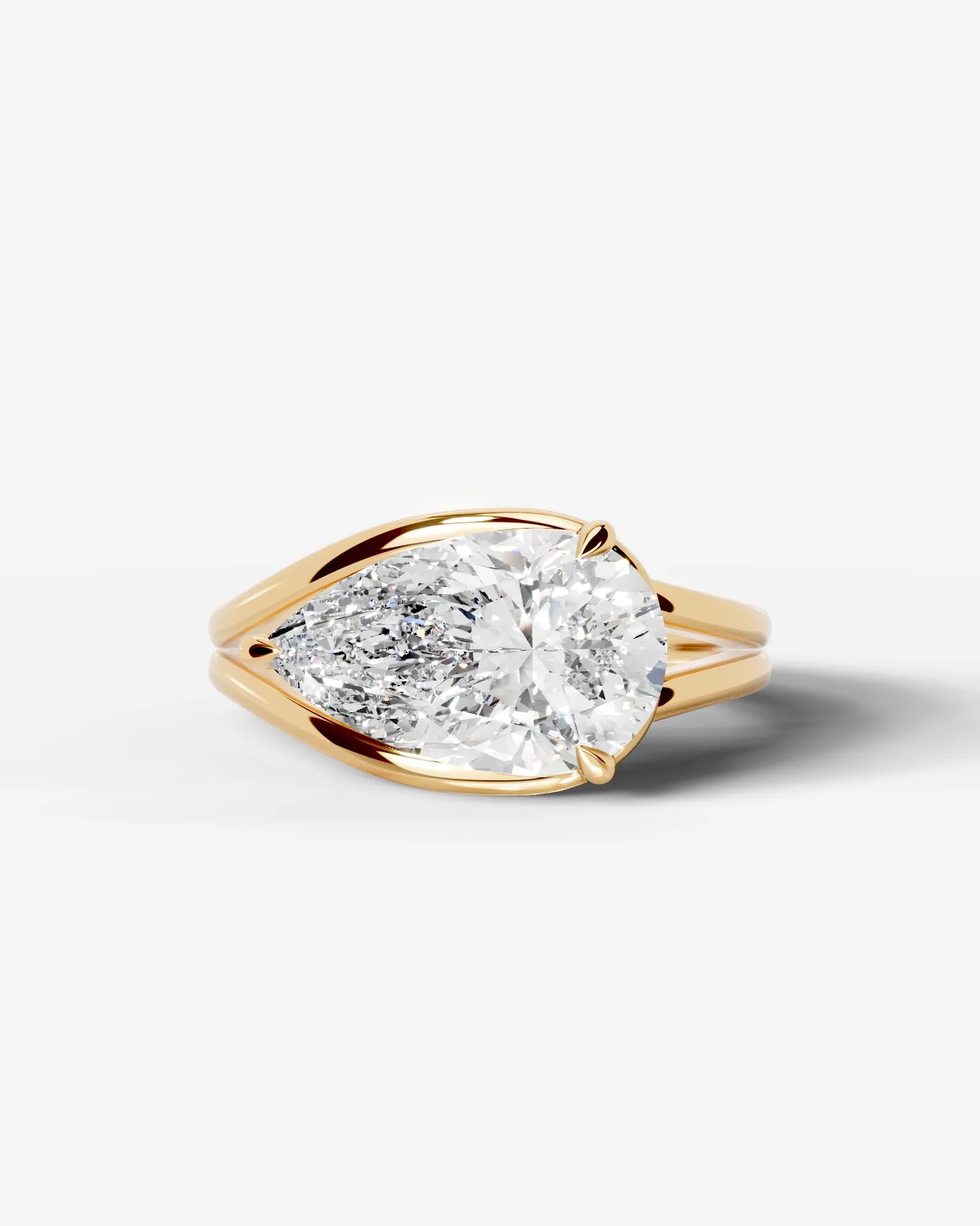 Marquise Solitaire With Tulip Prongs Lab Grown Diamond Engagement Ring