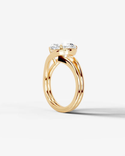 Marquise Solitaire With Tulip Prongs Lab Grown Diamond Engagement Ring